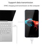  Cáp dữ liệu sạc flash 5A USB sang USB-C / Type-C, Chiều dài cáp: 2m 