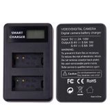  Đối với pin Canon NB-10L Màn hình LCD thông minh Bộ sạc kênh đôi USB 