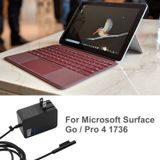  Bộ sạc bộ chuyển đổi AC 24W 15V 1.6A cho Microsoft Surface Go / Pro 4 1736, US Plug 