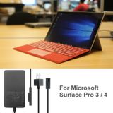  Bộ sạc bộ chuyển đổi AC 36W 12V 2.58A / 5V 1A cho Microsoft Surface Pro 3/4, US Plug 