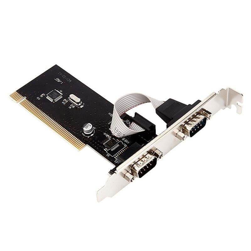Cổng nối tiếp RS232 TX382B 2 Cổng PCI đến 9 pin Bộ chuyển đổi thẻ rise ...