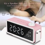  AEC K5 Mirror Alarm Clock Loa Bluetooth có hỗ trợ ánh sáng LED TF / FM (Đen) 