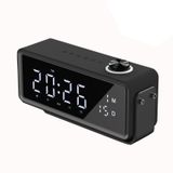  AEC K5 Mirror Alarm Clock Loa Bluetooth có hỗ trợ ánh sáng LED TF / FM (Đen) 