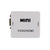  JSM Mini Size HD 1080P VGA to HDMI Scaler Box Audio Video Digital Converter Adapter 