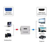  JSM Mini Size HD 1080P VGA to HDMI Scaler Box Audio Video Digital Converter Adapter 
