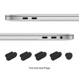  Dành cho MacBook Pro 16 A2141 ENKAY Hat-Prince 3 trong 1 Giá đỡ bảo vệ Vỏ cứng với màng bàn phím TPU / Phích cắm chống bụi, Phiên bản: EU (Đen) 