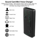  Bộ điều biến thay đổi giọng nói mini di động M1 với các chức năng giọng nói có thể điều chỉnh & Điện thoại Máy tính & Card âm thanh & Công cụ Mic 