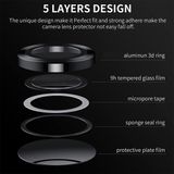  Dành cho Samsung Galaxy Z Flip4 / W23 Flip ENKAY Hat-Prince 9H Ống kính máy ảnh phía sau Hợp kim nhôm Phim kính cường lực (Đầy màu sắc) 