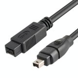  JUNSUNMAY FireWire Tốc độ cao DV 800 9 chân đực đến FireWire 400 4 chân đực Cáp IEEE 1394, Chiều dài: 1,8m 