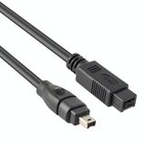  JUNSUNMAY FireWire Tốc độ cao DV 800 9 chân đực đến FireWire 400 4 chân đực Cáp IEEE 1394, Chiều dài: 1,8m 