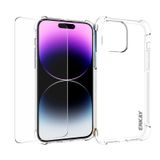  Cho iPhone 15 Pro ENKAY Ốp Điện Thoại Chống Sốc TPU Trong Suốt Có Kính Phim 