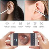  W1 Smart WiFi Ear Pick Cleaning Kit Công cụ loại bỏ ráy tai có đèn LED (Màu trắng) 