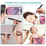  W1 Smart WiFi Ear Pick Cleaning Kit Công cụ loại bỏ ráy tai có đèn LED (Màu trắng) 