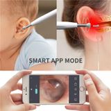  W2 WiFi Smart Visual Ear Pick Cleaning Kit Công cụ loại bỏ ráy tai bằng đèn LED (Màu trắng) 