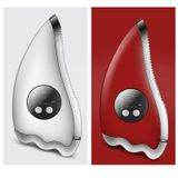  K-SKIN KD817 Facial Scratch Pad Dredge Meridian Làm dịu mệt mỏi Tấm Scraping Electric Massager Làm dịu căng thẳng Sạc USB (Đỏ) 