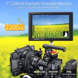  FEELWORLD FW279 7 inch cực sáng 2200 đơn vị trên màn hình máy ảnh DSLR Full HD 1920x1200 Đầu vào HDMI 4K Độ sáng cao cho máy ổn định DSLR 