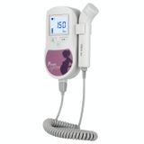  Baby Sound C Máy phát hiện siêu âm kỹ thuật số bỏ túi âm thanh của thai nhi Nhịp tim thai Máy đo trước khi sinh Doppler thai nhi (Đỏ hồng) 