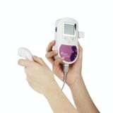  Baby Sound C Máy phát hiện siêu âm kỹ thuật số bỏ túi âm thanh của thai nhi Nhịp tim thai Máy đo trước khi sinh Doppler thai nhi (Đỏ hồng) 
