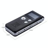  SK-012 8GB Ghi âm USB USB Dictaphone Digital Audio với WAV MP3 Player Var Record (Grey) 