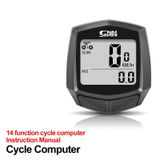 Sunding SD-581A Xe đạp Máy tính có dây Máy đo tốc độ Máy đo tốc độ Xe đạp Xe đạp không thấm nước Đồng hồ bấm giờ 