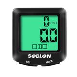  SUNDING SDL-571 Màn hình kỹ thuật số LCD Máy tính Xe đạp Máy tính Có dây Chống thấm nước Chu trình đo tốc độ Xe đạp Đồng hồ bấm giờ Đồng hồ bấm giờ Phụ kiện Cưỡi 