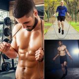  2 CÁI Bút có hình dạng Tay cầm nhỏ Dây nhảy cao su để tập thể dục (Màu đen) 
