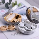  Đánh dấu Mạ màu Hộp đựng kính áp tròng Hộp đựng kính (Vàng) 