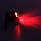  Nhôm Xe đạp Đi xe đạp Phía trước Đuôi xe Mũ bảo hiểm Đỏ Trắng Đèn Flash Đèn LED Cảnh báo An toàn Đèn Cảnh báo Đi xe đạp Thận trọng Ánh sáng Không thấm nước (Đèn Đỏ Vỏ Trắng) 