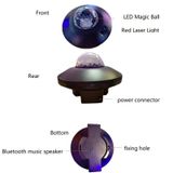  Đèn LED Sóng nước Laser Starry Sky Máy chiếu Ánh sáng USB Điều khiển từ xa Bluetooth Điều khiển bằng giọng nói Ánh sáng Laser Xoay Magic Ball Light (Bluetooth Star Magic Ball Light) 