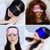  2 PCS Pure Silk Sleep Rest Eye Mask Padded Shade Cover Travel Relax Aid Blindfolds (Đen) 