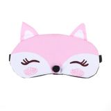  Mặt nạ ngủ Cute Fox 3D Rest Travel Sleeping Cover Sleep Ice Mask (Hồng) 