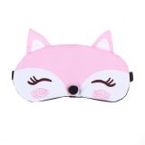  Mặt nạ ngủ Cute Fox 3D Rest Travel Sleeping Cover Sleep Ice Mask (Hồng) 