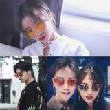  Kính râm mắt mèo Kính râm tròng kính màu sáng hiện tại Trigonal (Hồng) 
