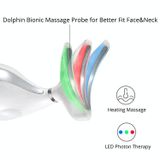  Máy mát xa cổ bằng điện Dolphin Xóa nếp nhăn Máy rung cầm tay Dụng cụ làm đẹp massage mặt cổ (Trắng ngọc trai) 