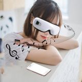  Máy mát xa mắt YK109 Sạc áp suất không khí Nén nóng Bluetooth Bảo vệ mắt dành cho sinh viên, Kiểu dáng: Giọng nói tiếng Anh (Trắng) 