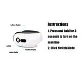  Bảo vệ mắt Máy mát xa mắt bằng khí áp (Đen) 