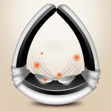  Máy xoa bóp cổ tử cung Châm cứu Điện xung Nén nóng Máy mát xa cổ Thiết bị vật lý trị liệu Thiết bị chăm sóc cổ, Kiểu dáng: Có thể sạc lại (Trắng) 