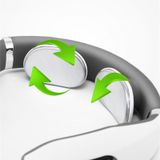  Máy mát xa đốt sống cổ Sạc Dụng cụ vật lý trị liệu xung thông minh Thiết bị bảo vệ cổ rung điện từ, Màu sắc: Trắng 