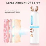  Máy xông hơi mặt Nano Phun nước Dụng cụ bổ sung nước Máy phun lạnh cầm tay sạc Dụng cụ làm đẹp Máy phun cồn tự động, Kiểu dáng: Thỏ dễ thương (Hồng) 