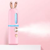  Máy xông hơi mặt Nano Phun nước Dụng cụ bổ sung nước Máy phun lạnh cầm tay sạc Dụng cụ làm đẹp Máy phun cồn tự động, Kiểu dáng: Thỏ dễ thương (Hồng) 