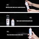  Máy xông hơi mặt Nano Phun nước Dụng cụ bổ sung nước Máy phun lạnh cầm tay Sạc máy làm đẹp Dụng cụ phun cồn tự động, Kiểu dáng: Vương miện (Hồng) 