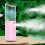  Kiểu son môi Dụng cụ làm ẩm da mặt Máy làm ẩm không khí USB Beauty Cold Spray Dụng cụ phun khử trùng cồn tự động (Màu hồng) 