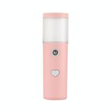  Dụng cụ làm ẩm da mặt L20 Máy tạo ẩm không khí USB Beauty Cold Spray Dụng cụ phun khử trùng cồn tự động (Màu hồng) 