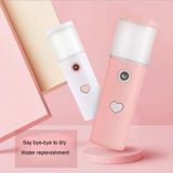  Dụng cụ làm ẩm da mặt L20 Máy tạo ẩm không khí USB Beauty Cold Spray Dụng cụ phun khử trùng cồn tự động (Màu hồng) 