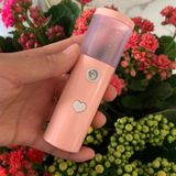  Dụng cụ làm ẩm da mặt L20 Máy tạo ẩm không khí USB Beauty Cold Spray Dụng cụ phun khử trùng cồn tự động (Màu hồng) 