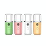  Dụng cụ làm ẩm da mặt Máy tạo ẩm không khí USB Beauty Dụng cụ phun lạnh Máy phun khử trùng bằng cồn tự động (Màu trắng) 