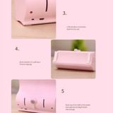  USB Gương trang điểm để bàn Đèn LED để bàn Đèn phun Nano di động Thiết bị giữ ẩm Máy phun cồn tự động (Hồng) 