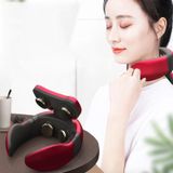  Máy mát xa xung cổ bốn đầu Vai và Cổ (Đỏ) 