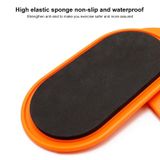  1 đôi Thảm trượt hình bầu dục cho thể dục / Yoga, Kích thước: 23 x 15cm (Đỏ) 