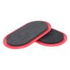  1 đôi Thảm trượt hình bầu dục cho thể dục / Yoga, Kích thước: 23 x 15cm (Đỏ) 